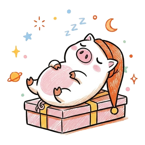 Sleepy Piggy, the Sleep On It mascot